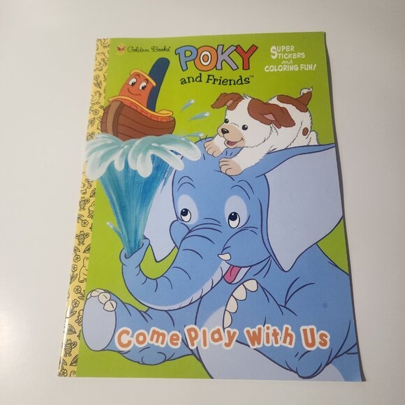 Poky and Friends Come Play With Us Golden Book Super Stickers and Coloring Fun - Picture 1 of 4